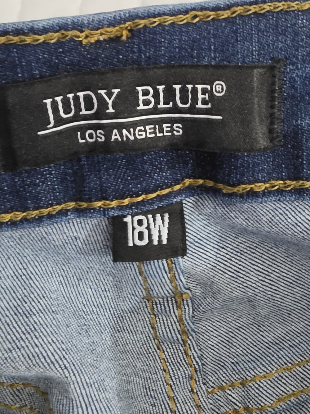 Judy Blue Boyfriend Fit Dark Wash Jeans High Waist Stretch Denim Womens 18W - Picture 7 of 9